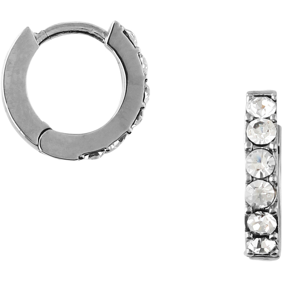 Swarovski Pave Huggie Hoops Earrings