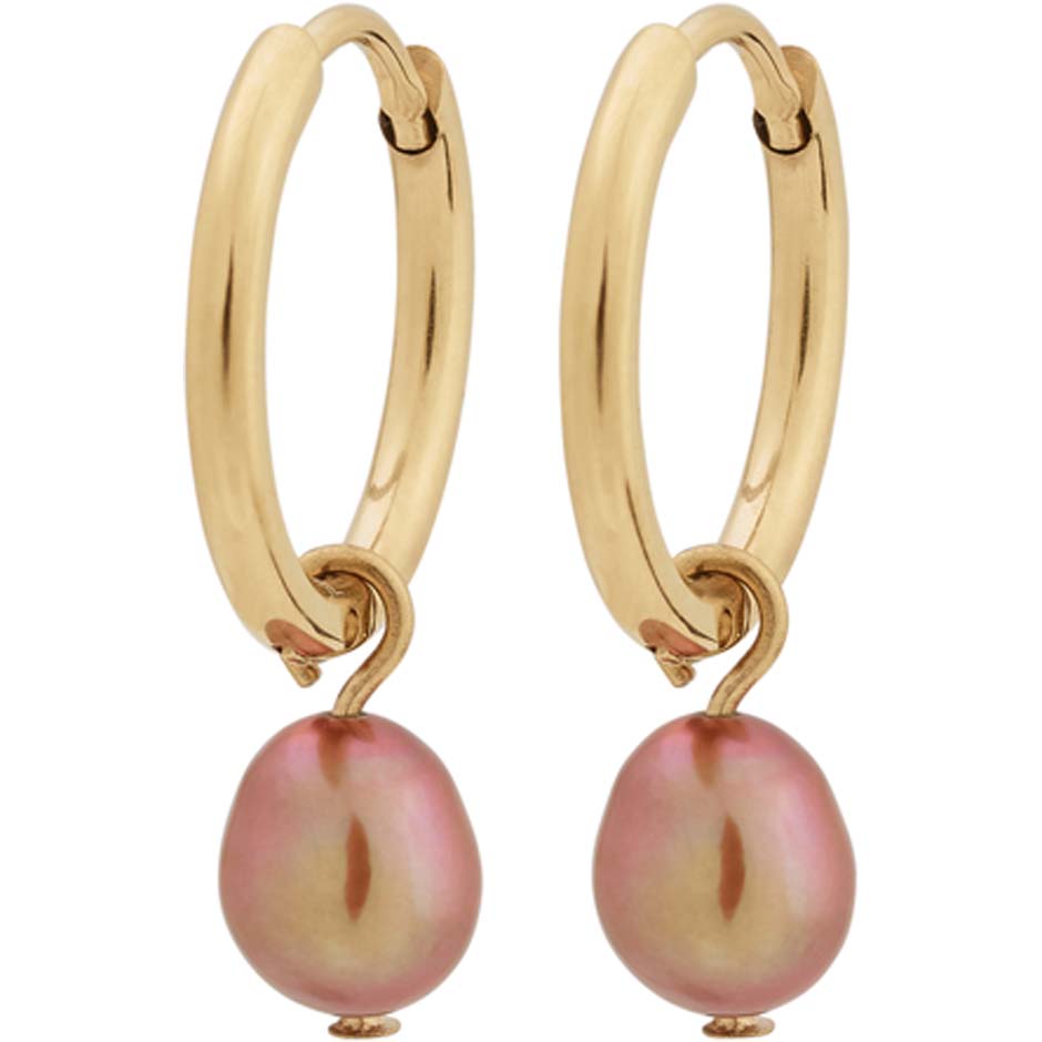 Perla Colour Hoops Mauve Gold