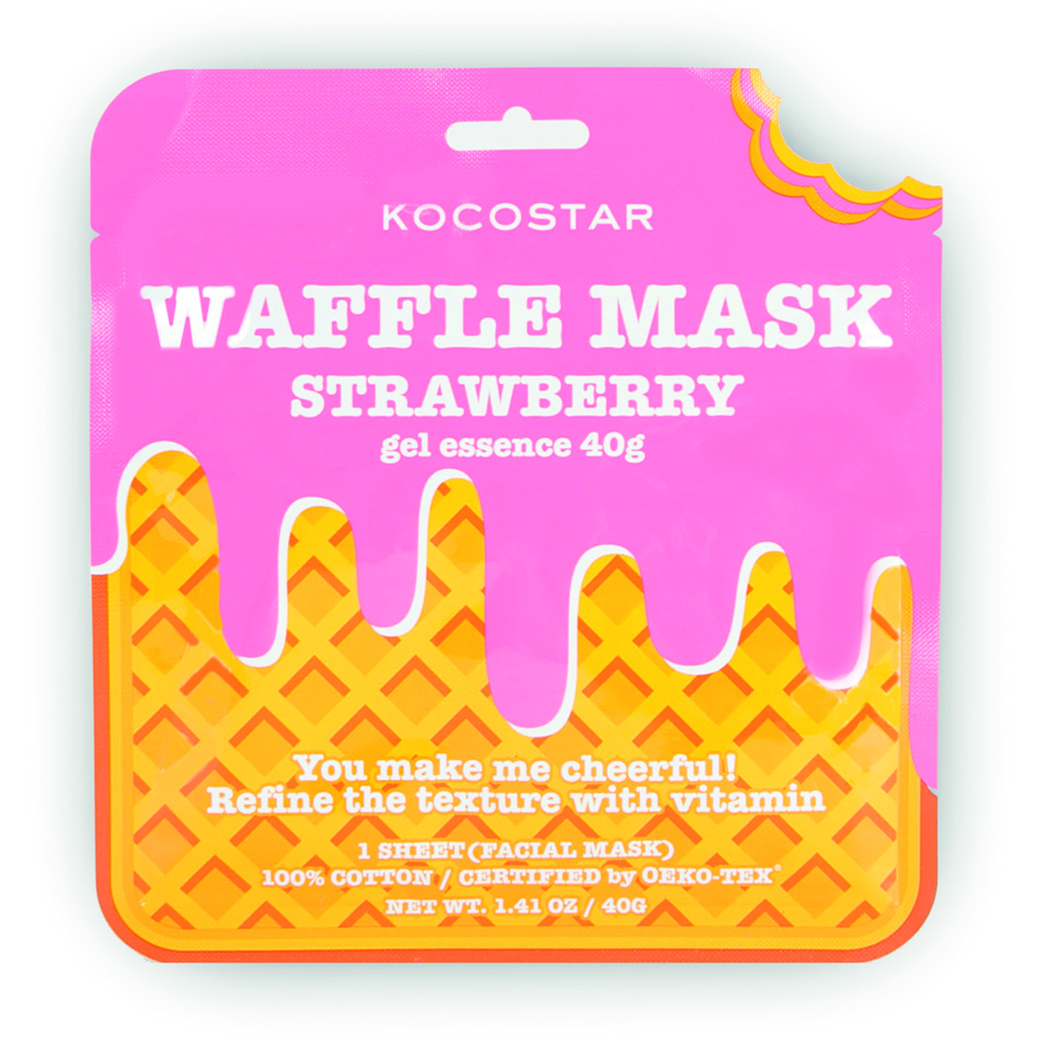 Waffle Mask Strawberry