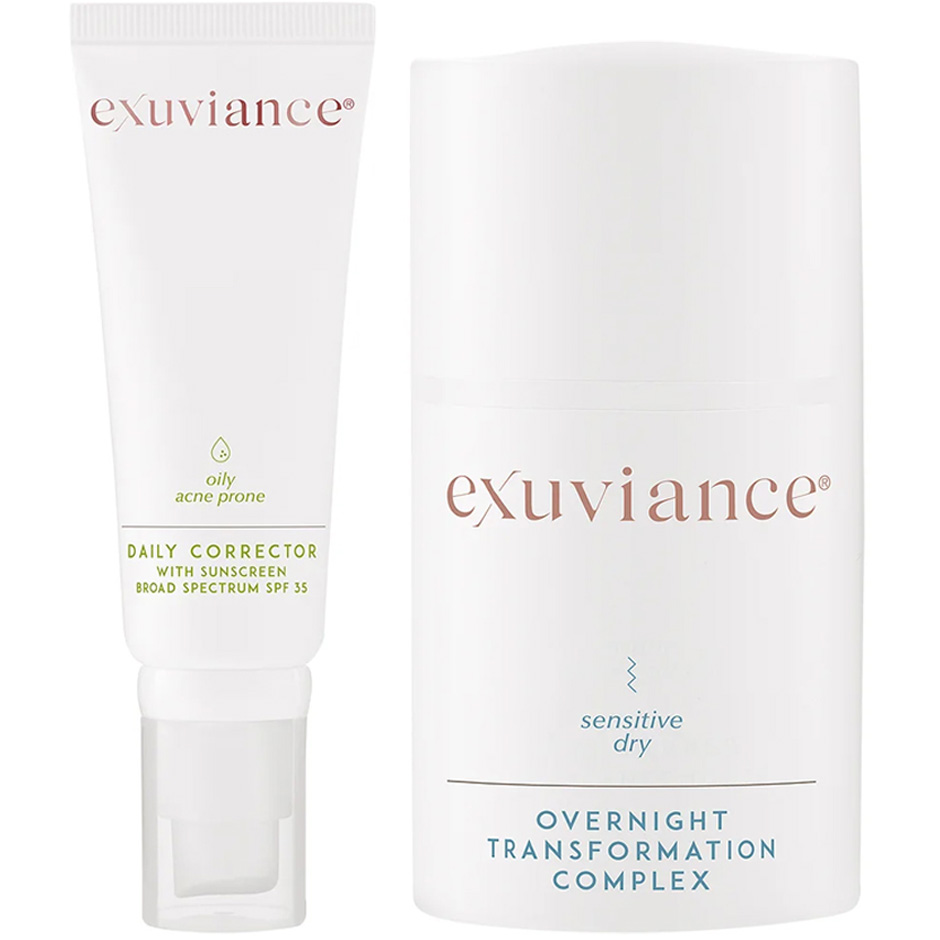 Exuviance Daily Corrector & Overnight Transformation Complex