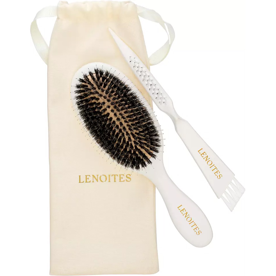 Hair Brush Wild Boar + Pouch and cleaner tool