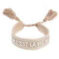 Woven Bracelet "C'Est La Vie"