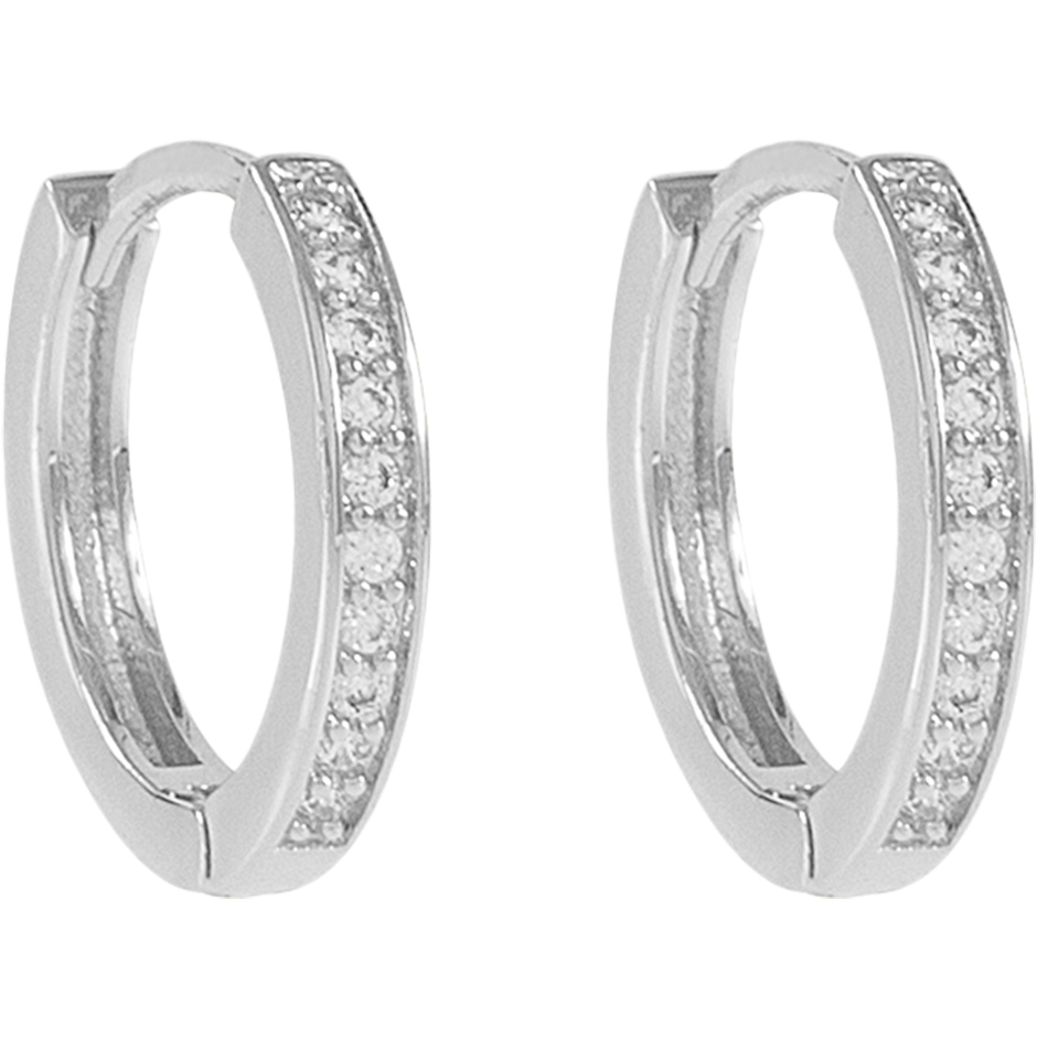 Elaine Small Ring Ear Silver/Clear