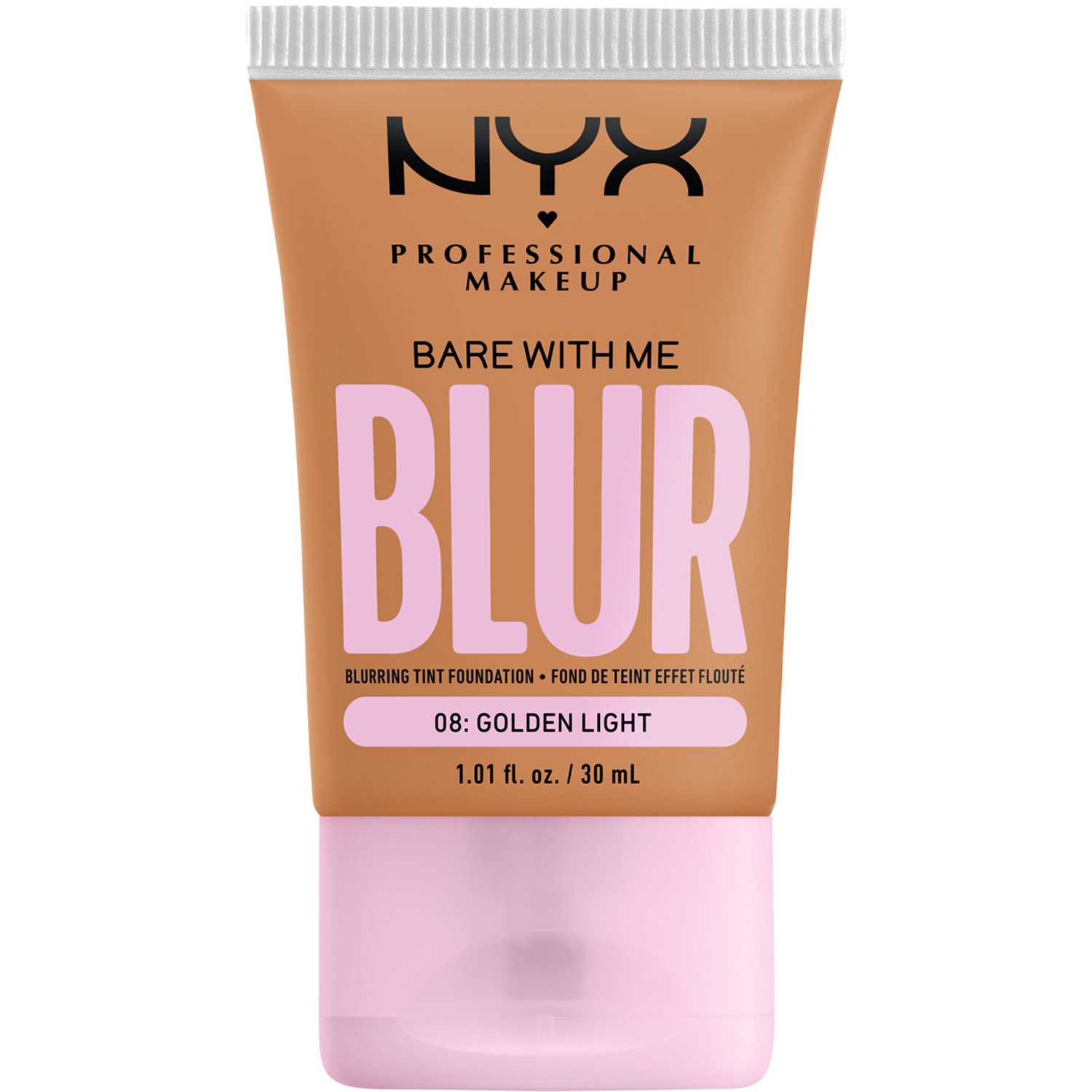 NYX Professional Makeup Bare With Me Blur Tint Foundation Golden Light - Light Medium with a Neutral Undertone 08 - 30 ml