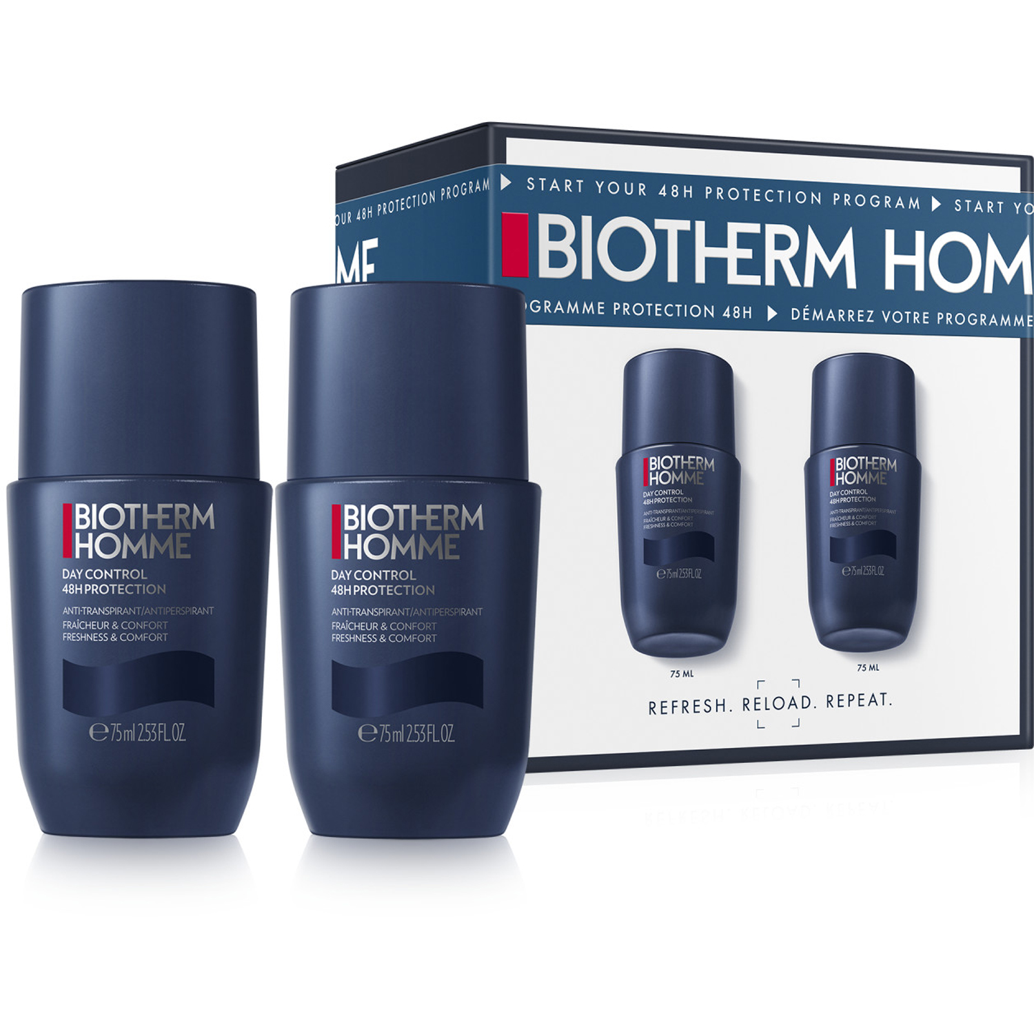 Homme 48H Day Control Roll-on Duo Set