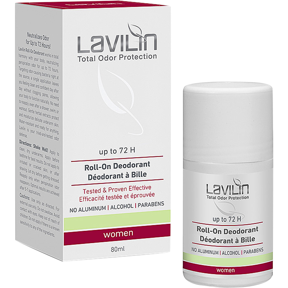 Lavilin 72 h Deodorant Roll-on For Women With Probiotics - 80 ml