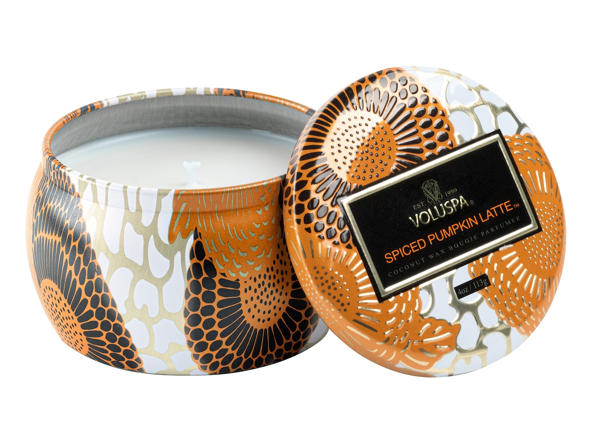 Voluspa Spiced Pumpkin Latte Decorative Tin Candle - 113 g