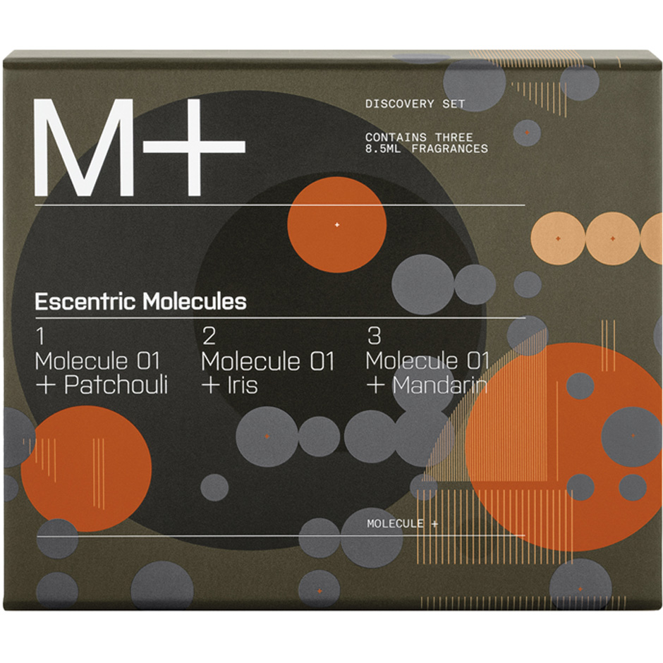 Escentric Molecules M+ Patchouli, Iris, Mandarin 3x8.5 ml Discovery Set - 25.5 ml