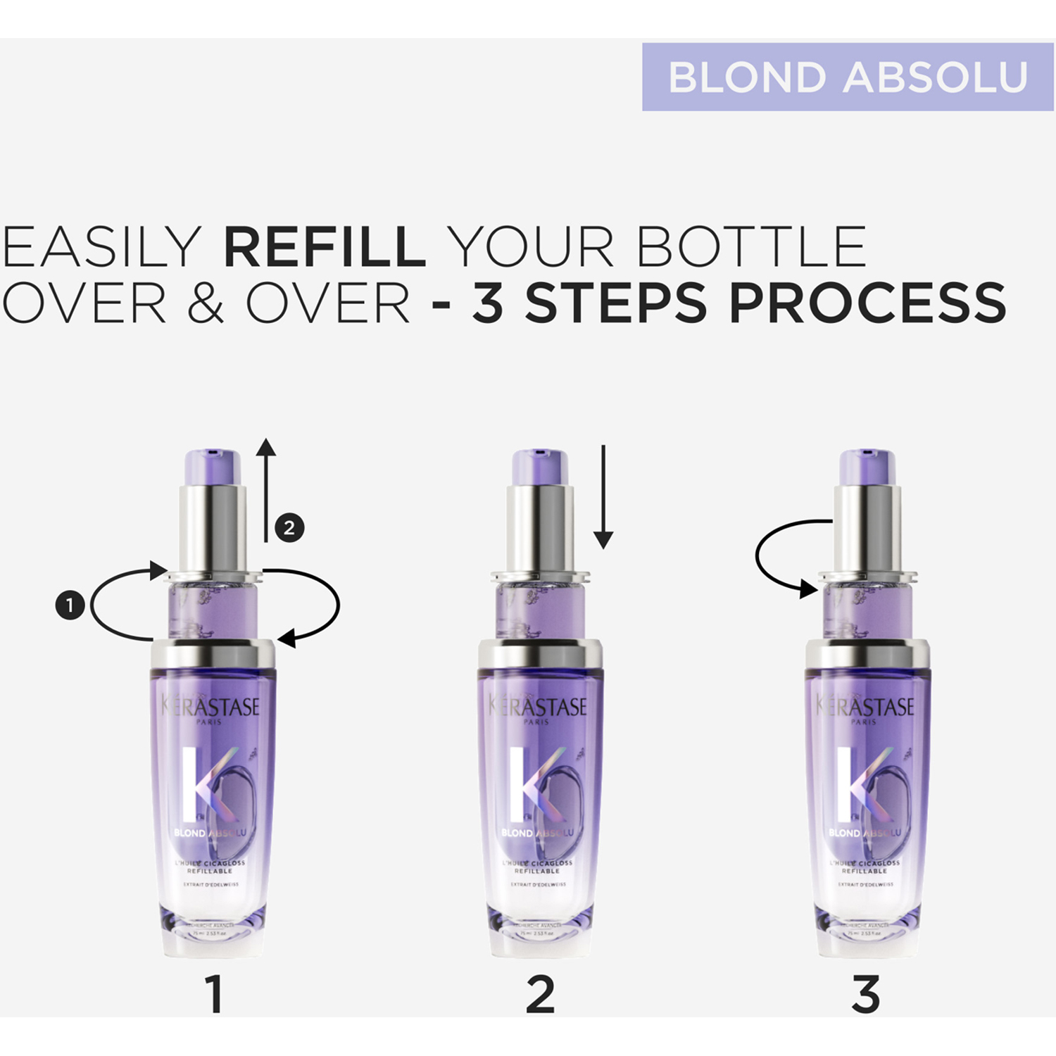 Blond Absolu L´Huile Cicagloss Refillable Hair Oil