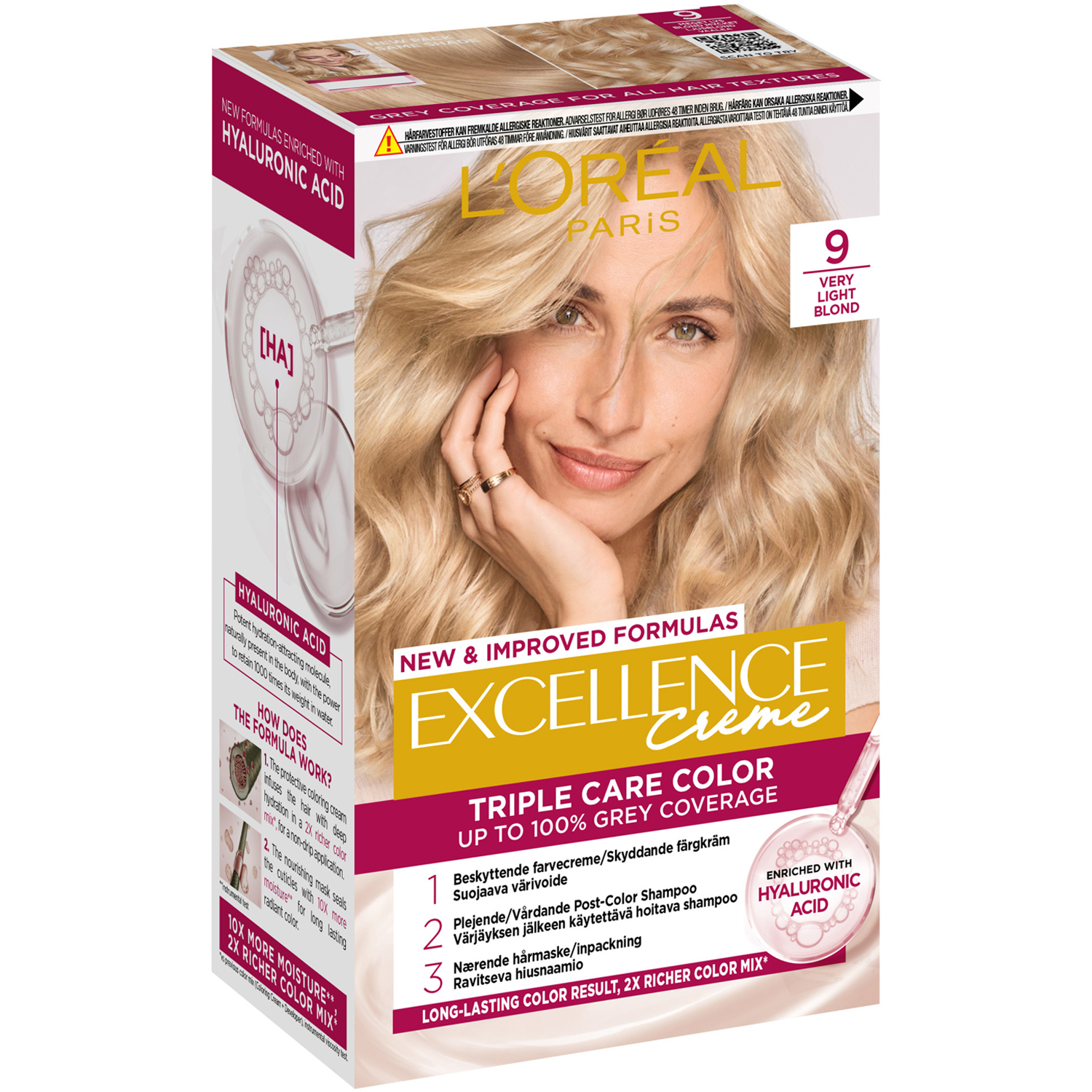 Excellence Crème 9 Mycket Ljusblond