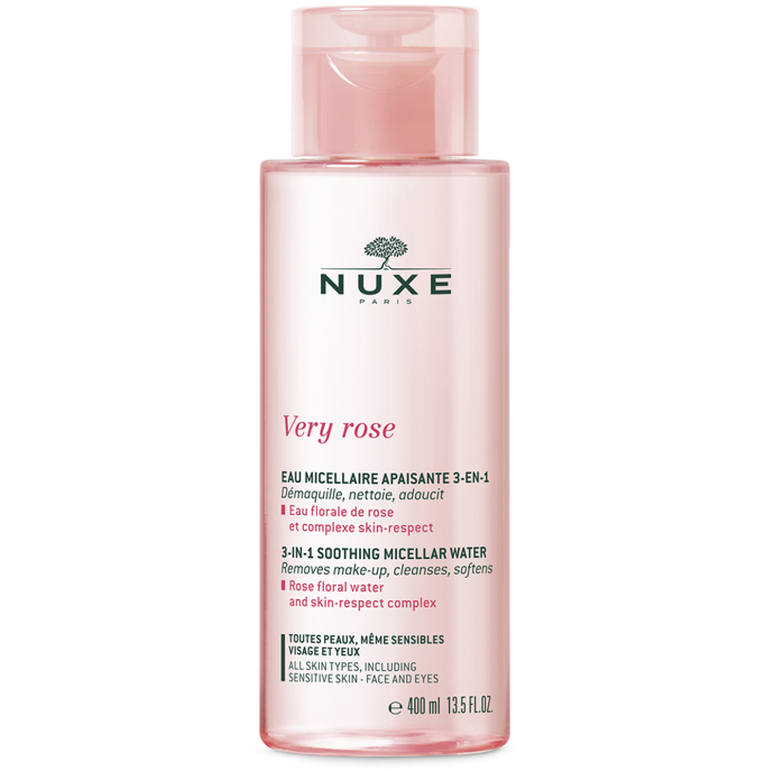 Nuxe Very Rose Cleansing Water Sensitive Skin - 400 ml