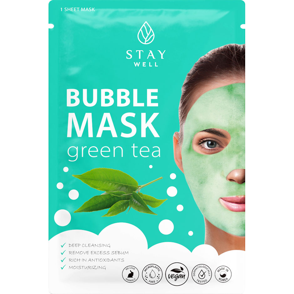 Stay Well Deep Cleansing Bubble Mask Green Tea 1pcs