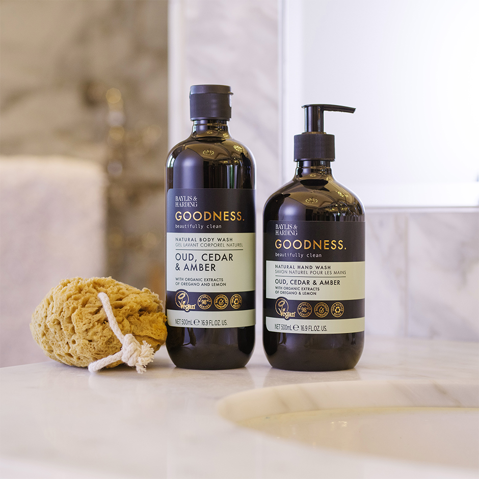 Goodness Oud, Cedar & Amber Body Wash