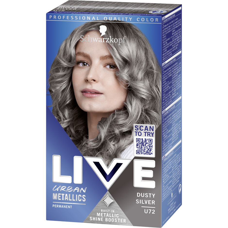 Schwarzkopf LIVE Urban Metallics Dusty Silver U72 - pcs 1