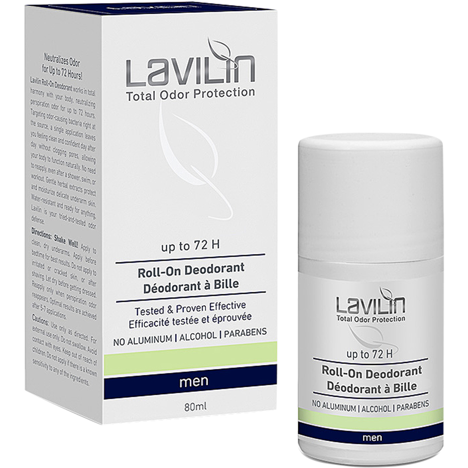 Lavilin 72 h Deodorant Roll-on For Men With Probiotics - 80 ml