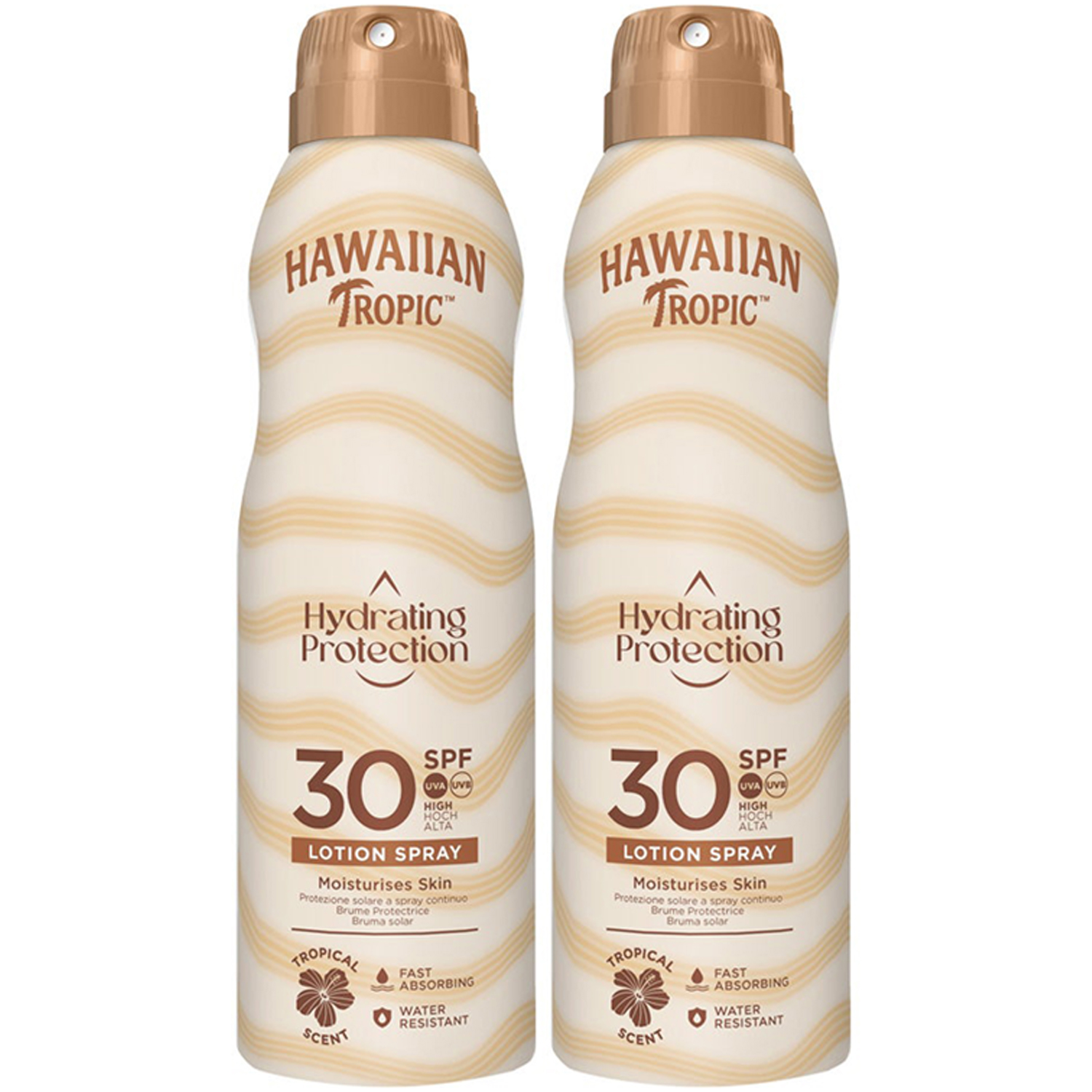 Hawaiian Tropic Duo Silk Hydration Air Soft C-spray SPF 30