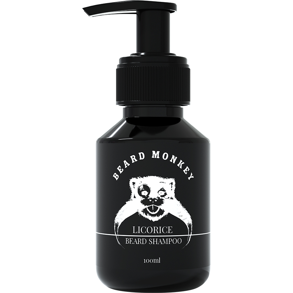 Licorice Beard Shampoo, 100 ml Beard Monkey Partashampoo ja partahoitoaine