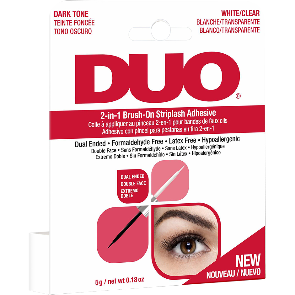 DUO 2-in-1 Brush-On Adhesive Clear & Dark