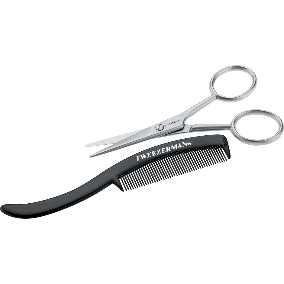 Moustache Scissors with Comb