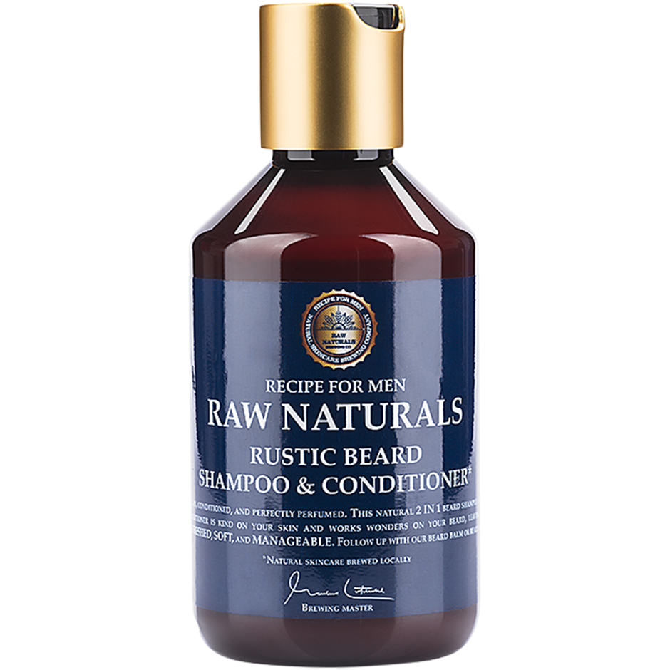 Raw Naturals Rustic Beard Shampoo & Conditioner, 250 ml Raw Naturals by Recipe for Men Partashampoo ja partahoitoaine