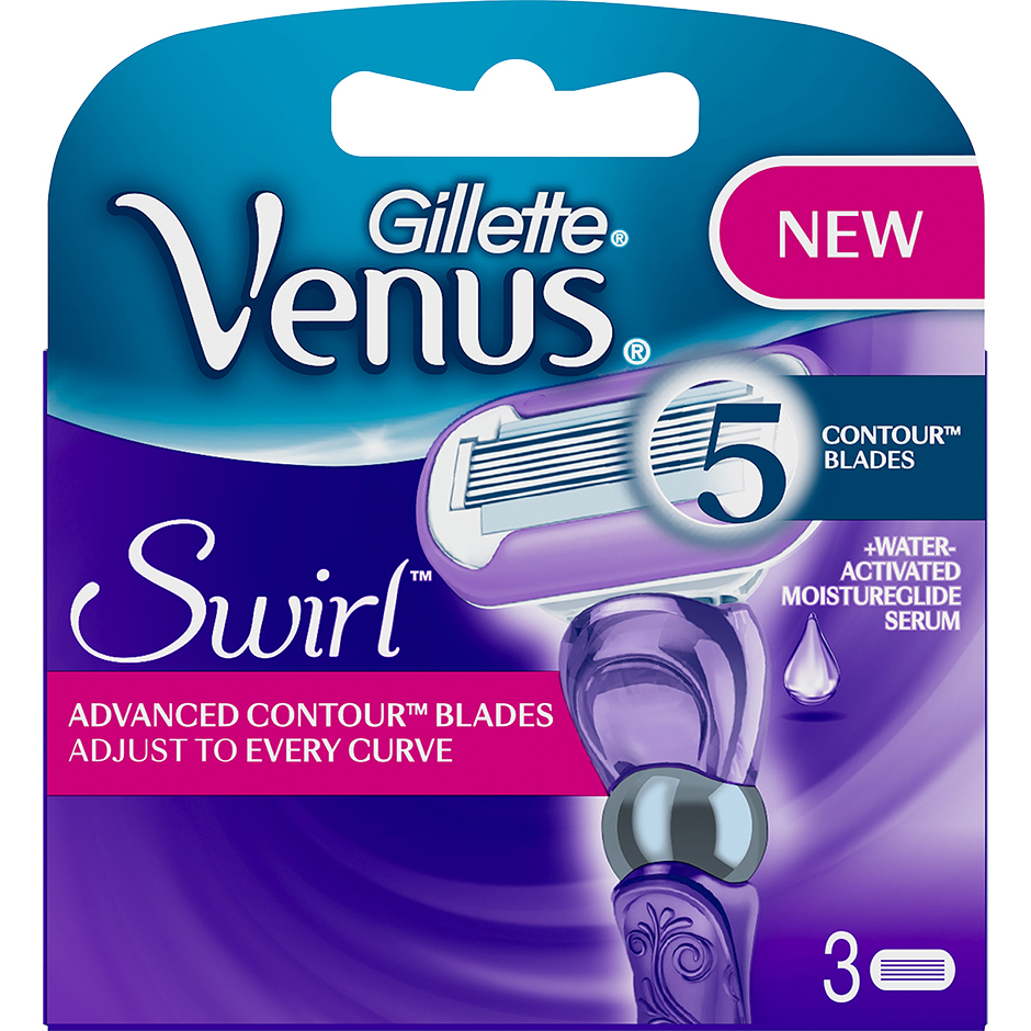 Gillette Venus Swirl 3-Pack, Gillette Partahöylät ja partaterät